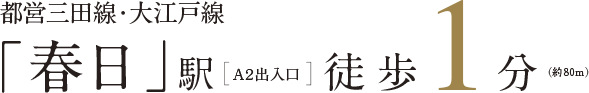 都営三田線·大江戸線