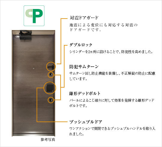 CP認定玄関ドアセキュリティ